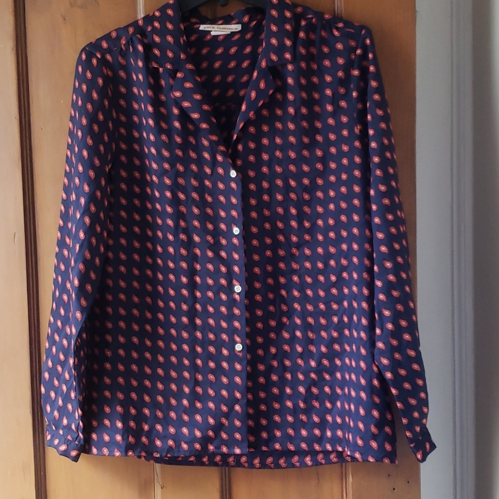 Vintage paisley pattern blouse